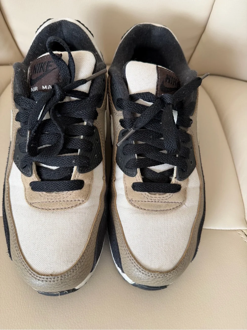 Nike Men’s Sneakers in Black & Tan Canvas